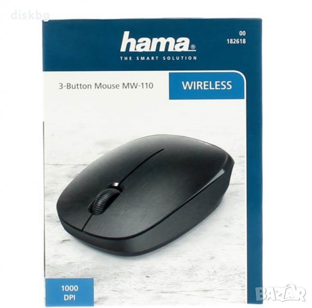 Нова безжична мишка HAMA AMW-200, 1600 dpi, снимка 1
