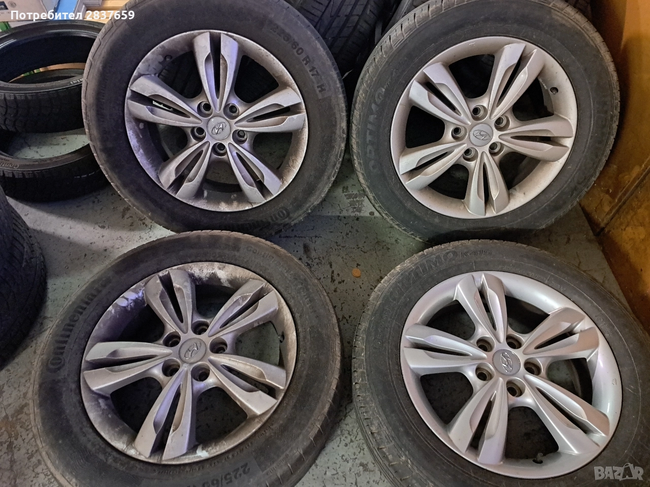 Оригинални джанти за Хюндай- 17 цола 5х114.3, снимка 1