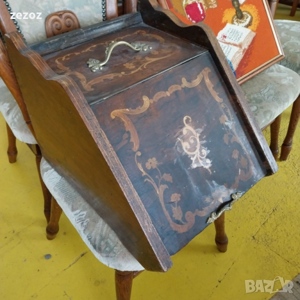 Кутия-антикварна за въглища , снимка 1