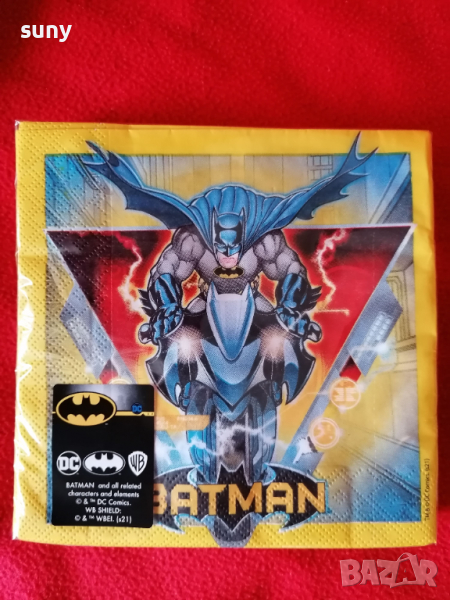 Парти салфетки Батман, снимка 1