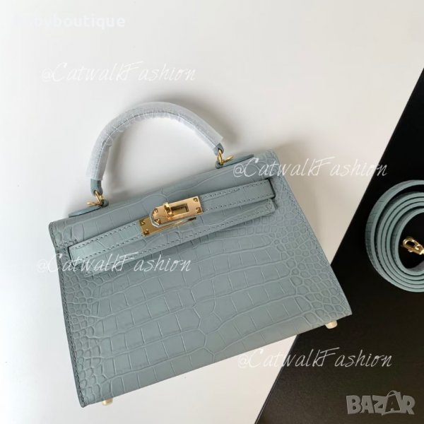 Hermes Kelly Mini Sky Blue, снимка 1