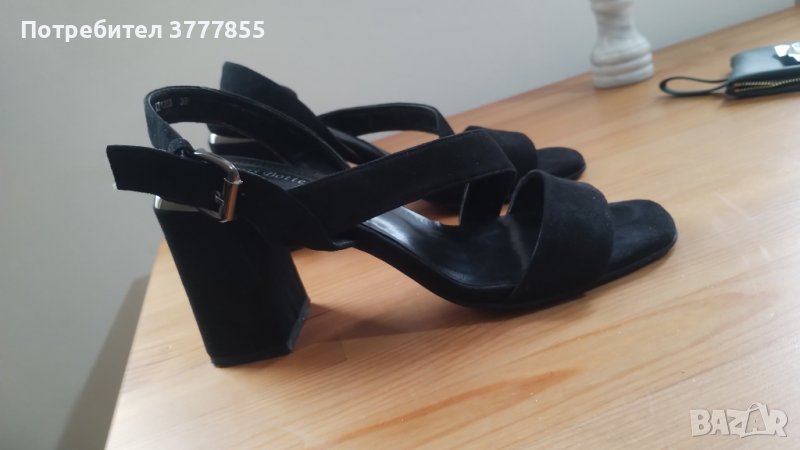 Черни дамски сандали, снимка 1