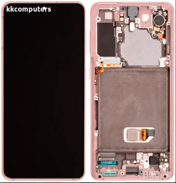 LCD Дисплей за Samsung SM-G991 S21 5G / GH82-27255D / Тъч скрийн / Розов / КЛАС B Баркод : 116509, снимка 1