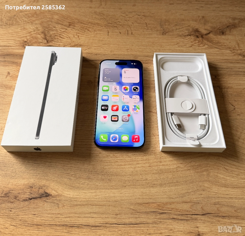 Като Нов! iPhone Air 256 Gb Space Black, снимка 1