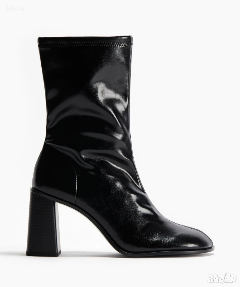 Дамски боти на масивен ток, снимка 1