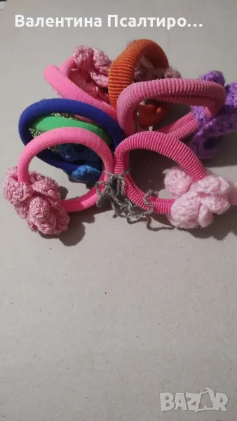 Ластици за коса с цветя, снимка 1