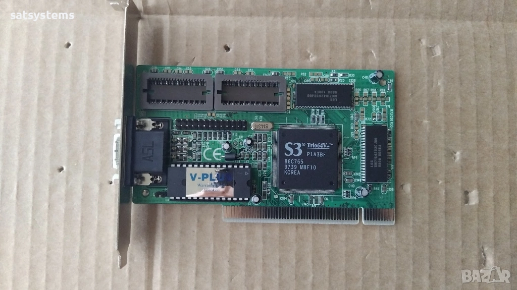 Видео карта S3 Trio64V+ V-PLUS 1MB PCI, снимка 1