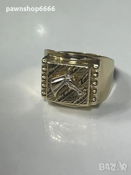 Златен мъжки пръстен 14 карата, снимка 1