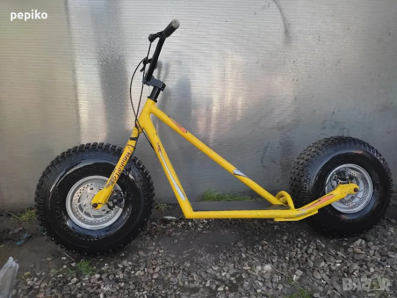 Продавам колела внос от Германия Употребявана алуминиева тротинетка MANHATTAN 20 цола, снимка 1