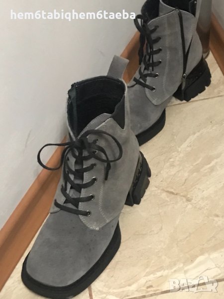 Ортопедични дамски боти от непропусклив набук 36 номер, снимка 1