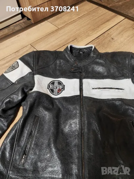 мъжко кожено мото яке, снимка 1