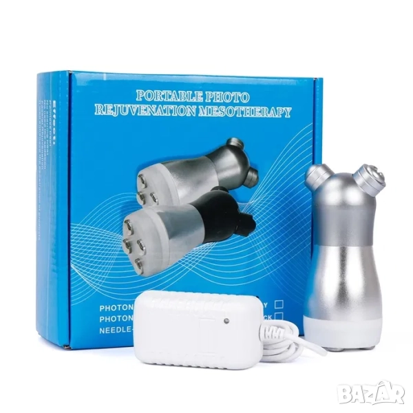 Уред за безиглена мезотерапия, премахва бръчки, стрии, целулит, акне, снимка 1