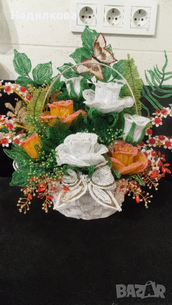 Цветя от мъниста., снимка 1