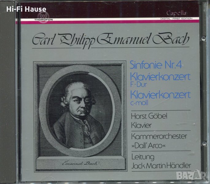 Carl Philipp Emanuel Bach-Sinfonie 4, снимка 1