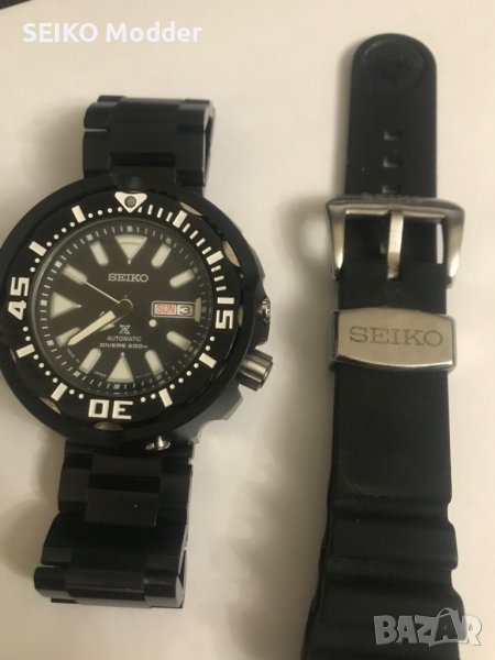 Оригинална силиконова каишка за Seiko baby tuna , снимка 1