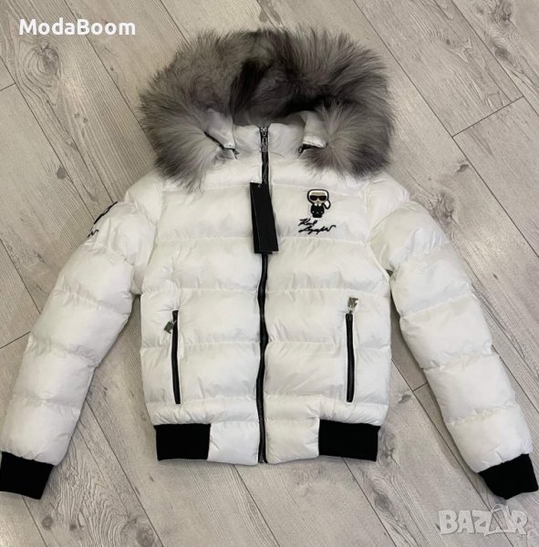 💥🤍Karl Lagerfeld късо бяло дамско зимно яке🤍💥, снимка 1