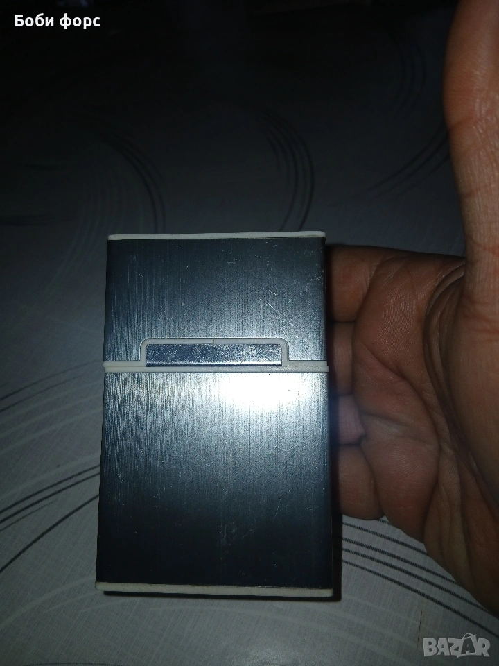 Алуминиева табакера за цигари, снимка 1