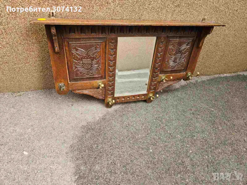 Портманто с дърворезба, снимка 1