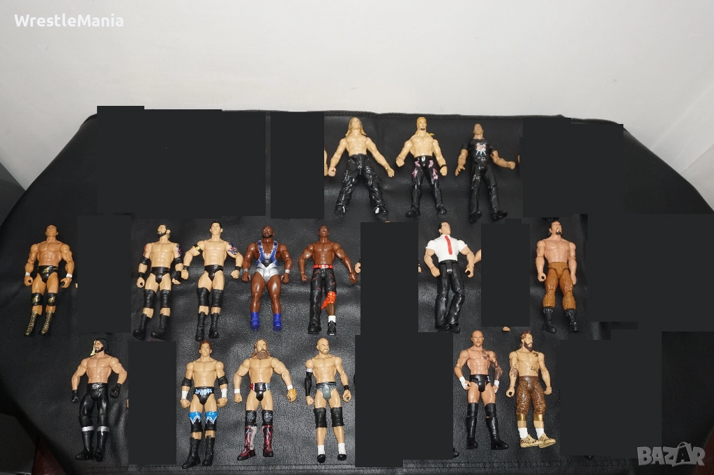 16 Кеч Фигури The Rock/Chris Jericho/Cryme Tyme/Jeff Hardy/Alberto Del Rio/Wade Barret/Rusev, снимка 1