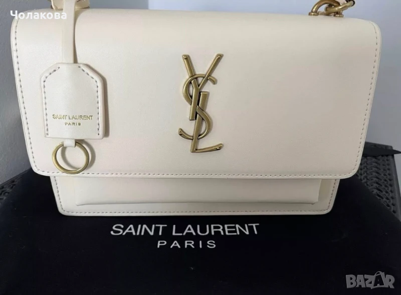 Нова дамска кожена чанта YSL, снимка 1