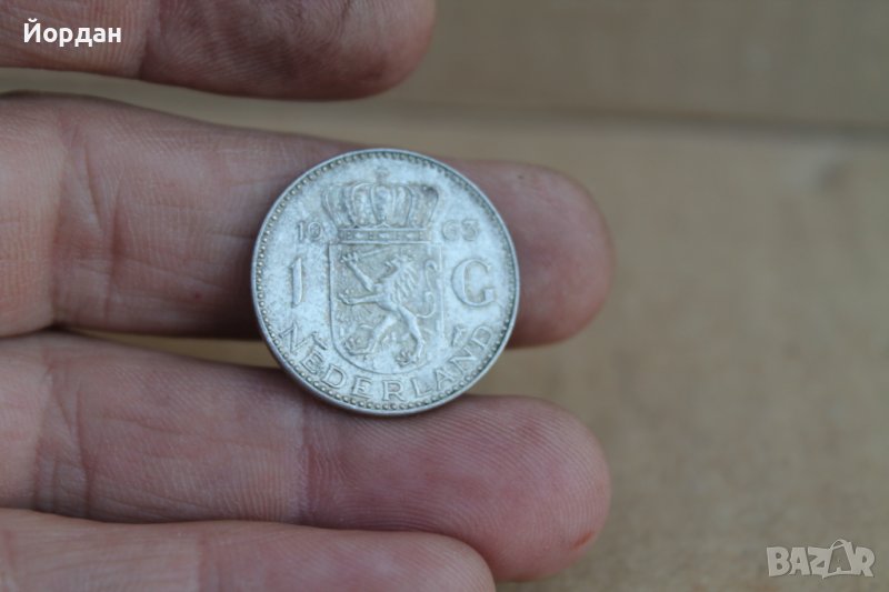 Монета 1 Гулден Холандия 1963г, снимка 1