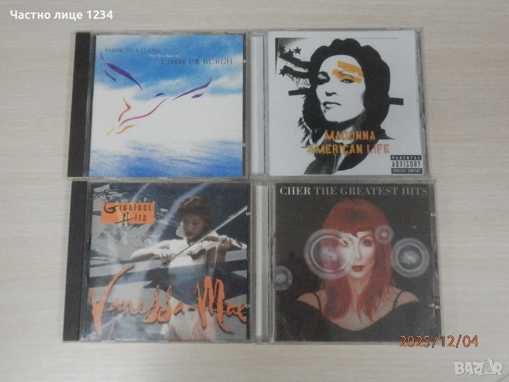 Madonna - Cher - Chris de Burgh - Vanessa Mae, снимка 1