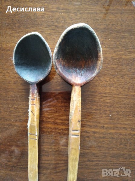 Дървени лъжици от преди 40години, снимка 1