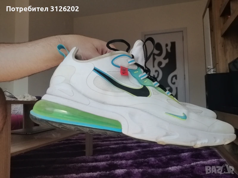 Мъжки маратонки Nike Air Max 270 React SE "Worldwide Pack" Бели 46, снимка 1