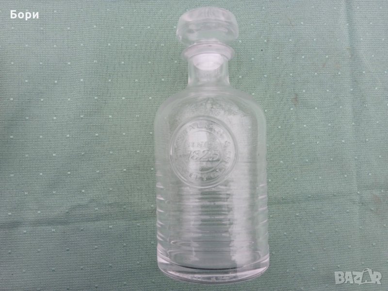 Италианско стъклено шише за алкохол, снимка 1