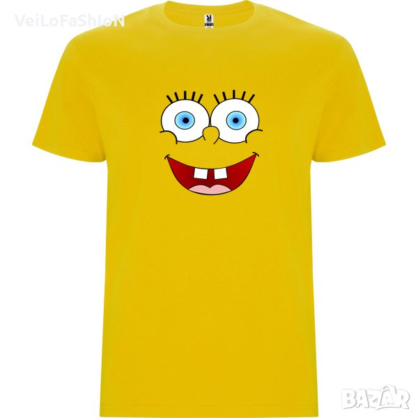 Нова детска тениска Спондж боб (SpongeBob) в жълт цвят , снимка 1
