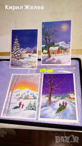 ЛОТ 4 СТАРИ ПОЩЕНСКИ КАРТИЧКИ ТЕМА ЗИМНИ ПРАЗНИЦИ РОЖДЕСТВО ХРИСТОВО НОВА ГОДИНА ЧЕСТИТКИ 6310, снимка 1
