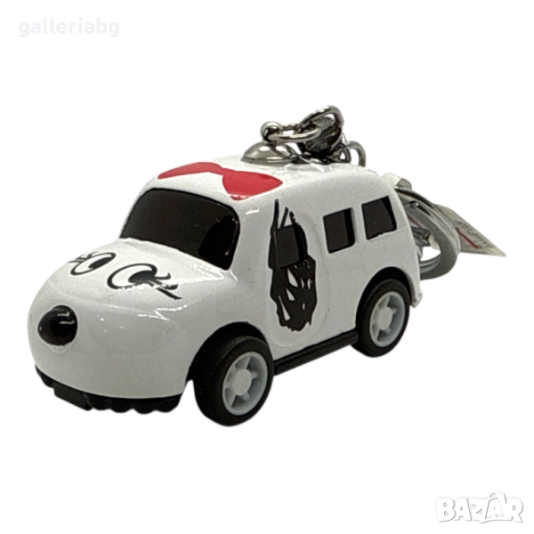 🚗🎀 Ключодържател Cute Car – Мини количка с панделка, снимка 1