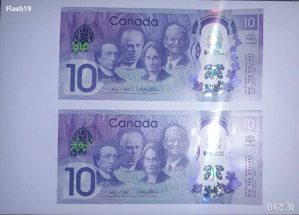 Канада 10 долара 2017 UNC, снимка 1