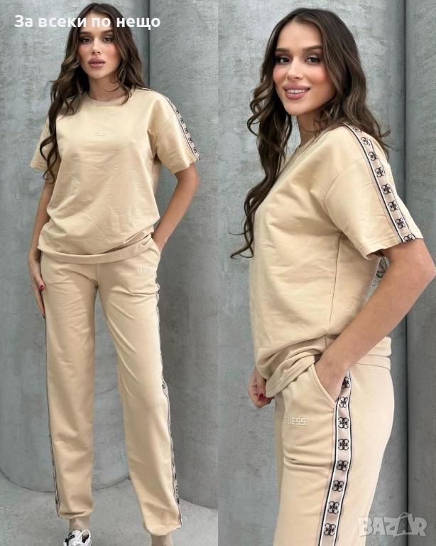 Black Weekend💯✅🖤Guess Дамски Спортен Комплект Тениска И Долнище Код A1209, снимка 1