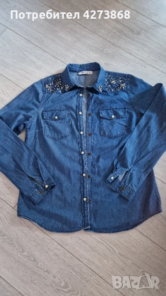 дънкова риза , снимка 1