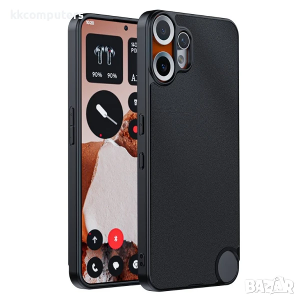 Nothing CMF Phone 2 Pro PU Leather /PC + TPU / Anti-Drop Удароустойчив Кожен Retro Калъф и Протектор, снимка 1