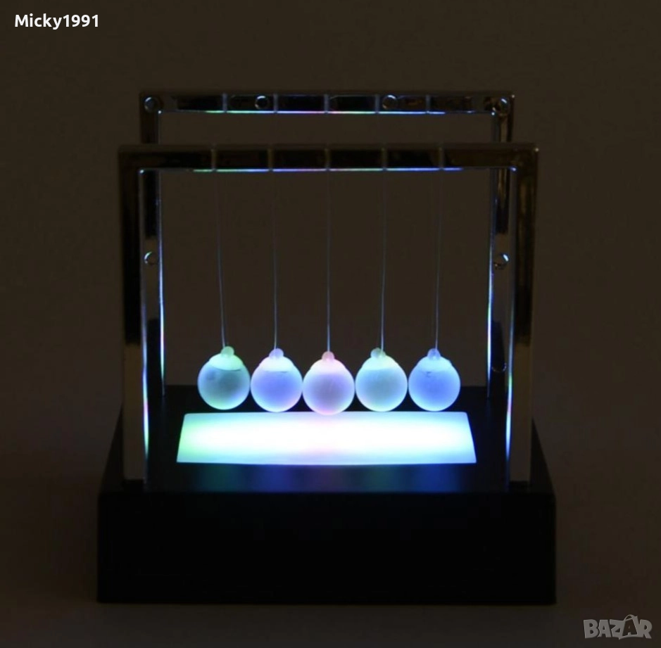 Люлката на Нютон/ светеща, снимка 1