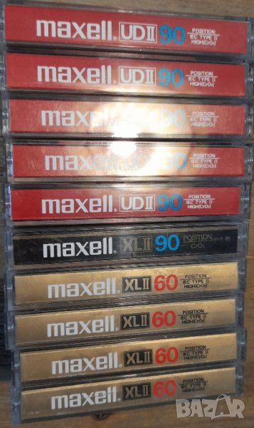 10 бр хромни касети Maxell Gold XL II 90 Epitaxial XL II 60 Epitaxial  UDII90, снимка 1