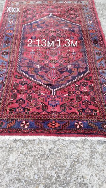Ръчно тъкан вълнен Ирански килим.Антика за ценители., снимка 1