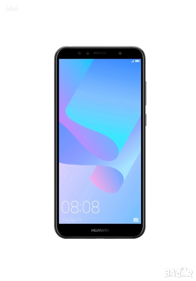 Смартфон Huawei Y6 2018, Dual SIM, 16GB, 4G, Black, снимка 1