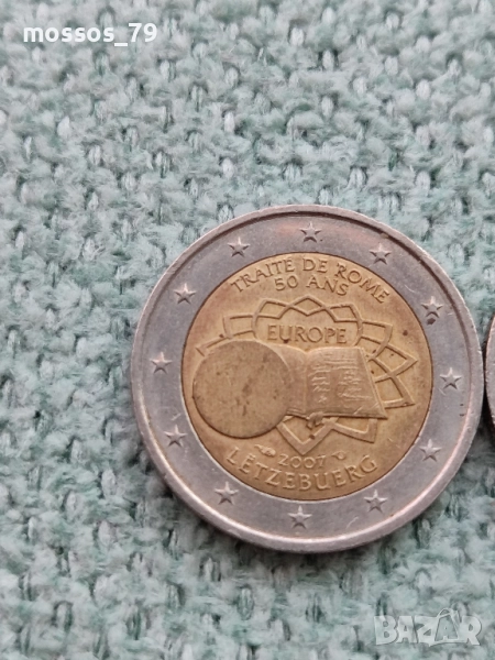 Куриозна монета 2€ Люксембург 2007г., снимка 1