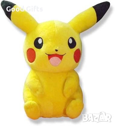 Плюшена играчка Pikachu Pokemon, Жълт, 30 см, снимка 2 - Плюшени играчки - 42934273