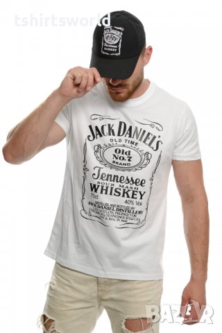 Нов мъжки комплект(сет) Джак Даниелс (Jack Daniels): тениска + шапка с козирка, снимка 1 - Тениски - 37706537