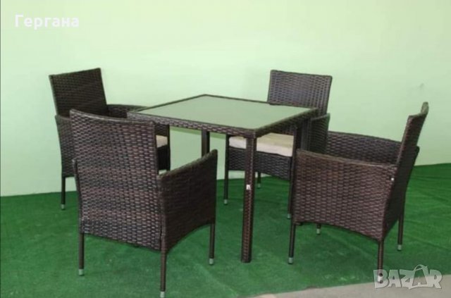Ратанови градински мебели , снимка 3 - Дивани и мека мебел - 33465596