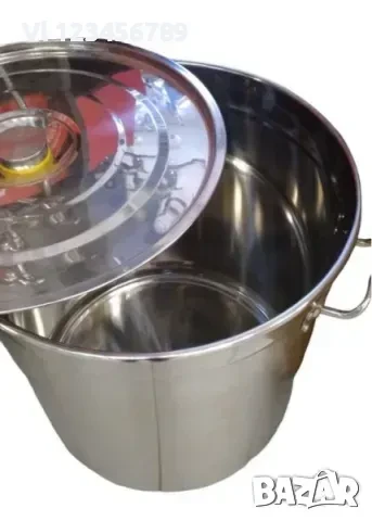 Казан с капак (неръждавейка) 55л, 78, 107 л, снимка 2 - Съдове за готвене - 50657564