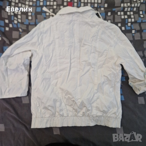 бяло дамско яке Л, снимка 2 - Якета - 51868390