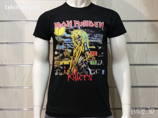 Нова мъжка тениска с дигитален печат на музикалната група IRON MAIDEN - KILLERS, снимка 5 - Тениски - 37106941