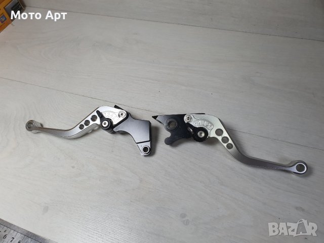 Мото Ръчки за Кавазаки F25 Сребристо с Черно, снимка 2 - Аксесоари и консумативи - 39213944