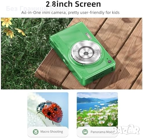 Нова Компактна 56MP камера за снимки видео 1080P 32GB карта и батерии, снимка 7 - Камери - 52155788