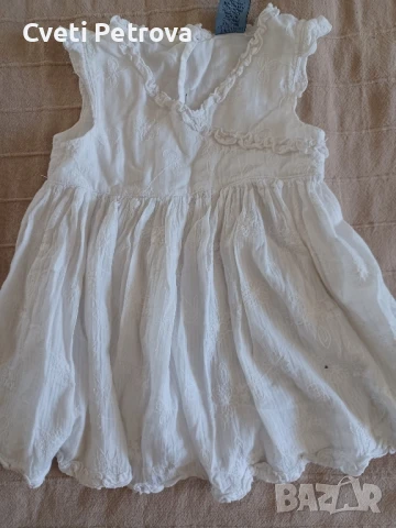 дрешки за момиче на 1г (12мес.), памучни , снимка 5 - Бебешки гащеризони - 51078517